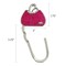 Wrapables Stylish Purse Hook Hanger, Foldable Handbag Table Hanger, Pink Handbag